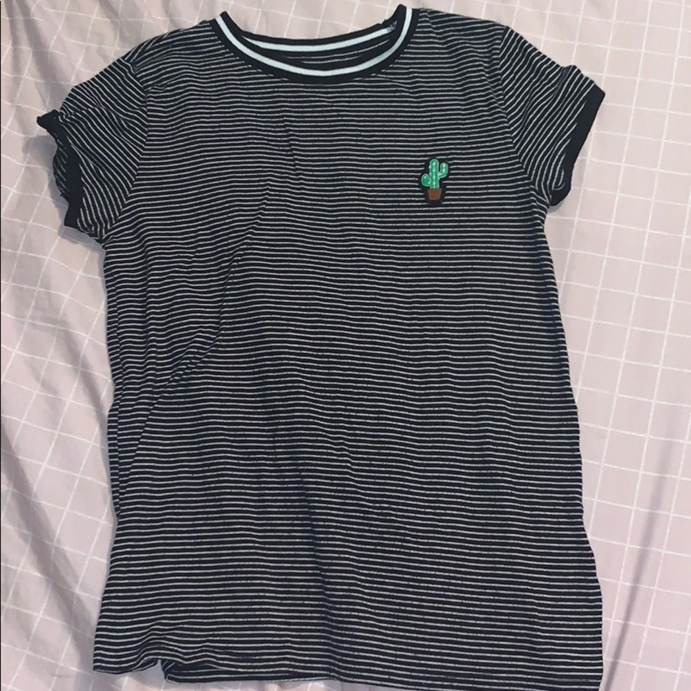 Striped Cactus Tee